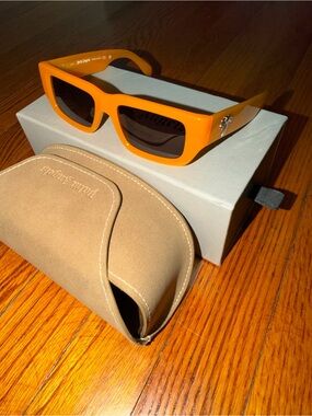 Palm Angels Sutter Sunglasses Nectarine Dark Grey